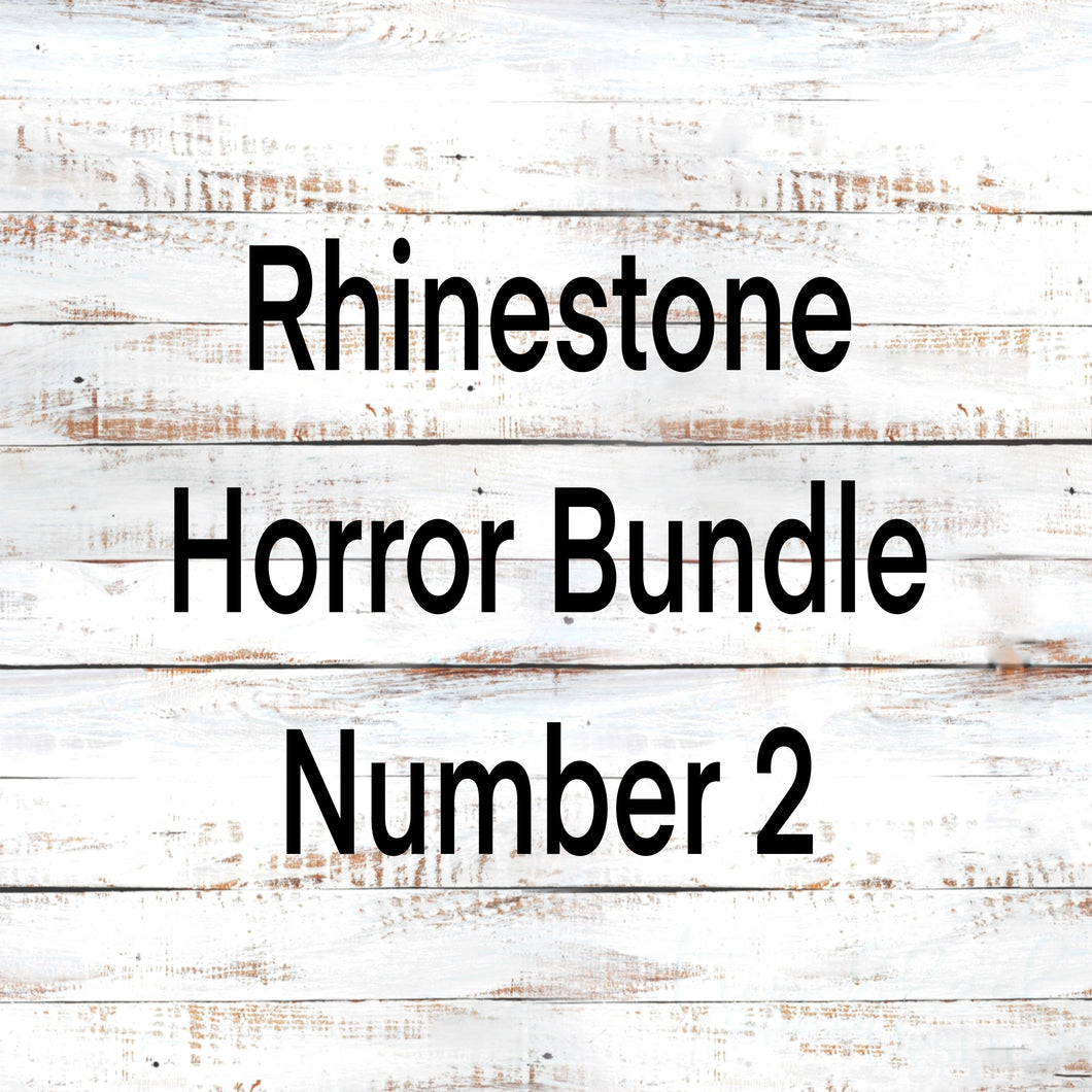 SS16 Rhinestone Templates Horror Bundle Number 2 20 ounce Skinny Straight