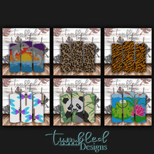 Load image into Gallery viewer, SS16 Rhinestone Template Animals Bundle #2 on 20 ounce Skinny Straight
