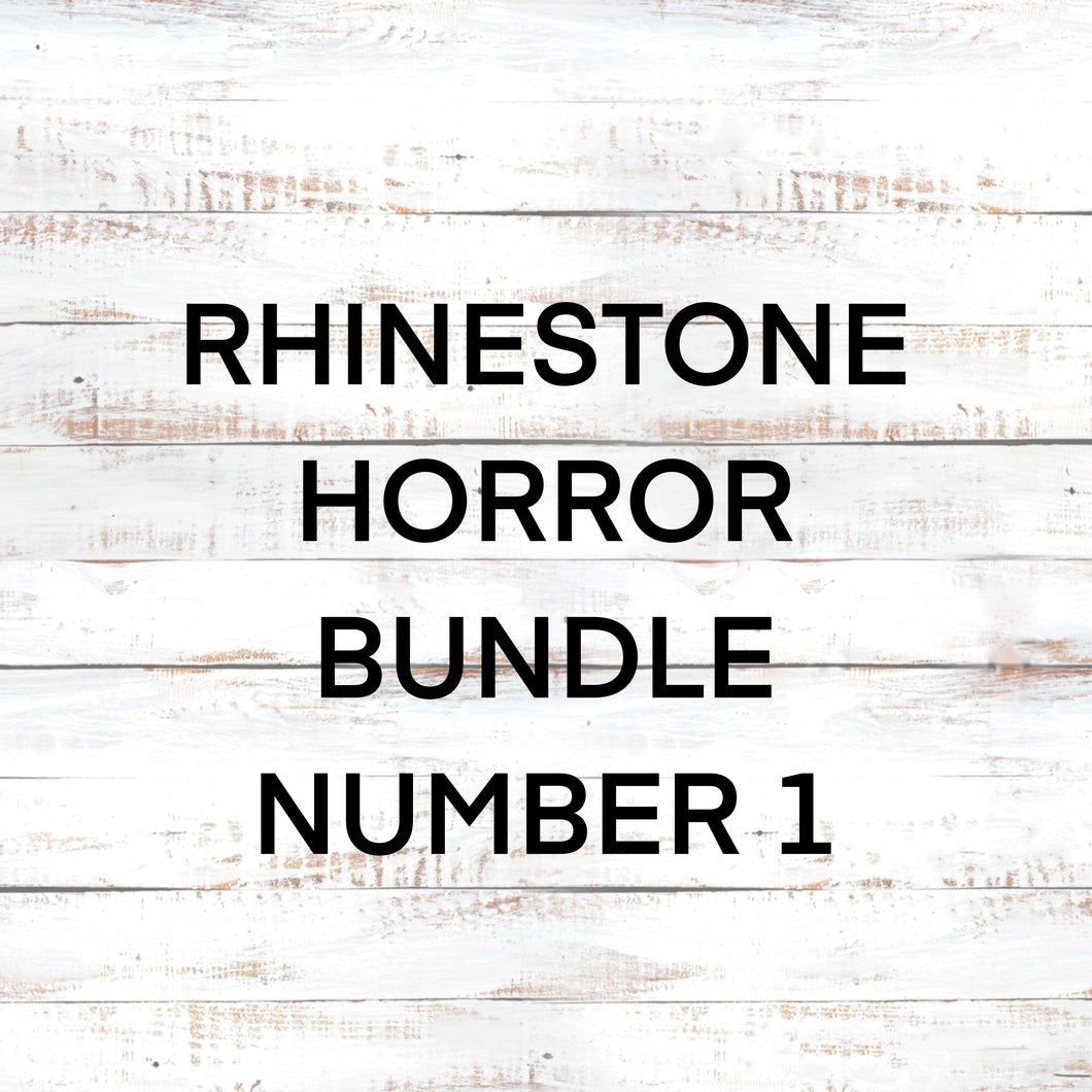 SS16 Rhinestone Templates Horror Bundle Number 1 20 ounce Skinny Straight