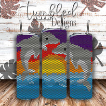 Load image into Gallery viewer, SS16 Rhinestone Template Animals Bundle #2 on 20 ounce Skinny Straight
