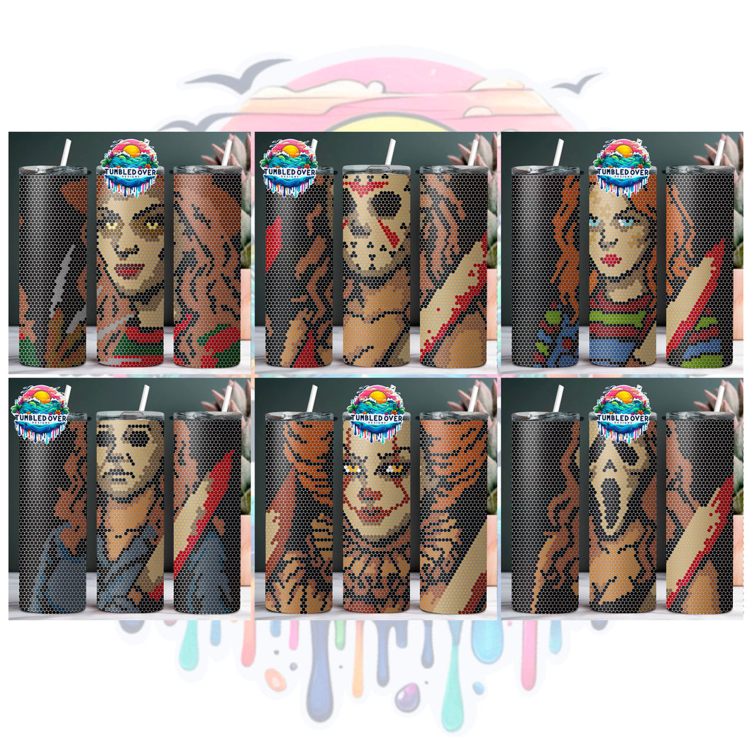 Vacation 2 SS16 Rhinestone Template Vintage Horror Girls 20 ounce Skinny Straight Day 5