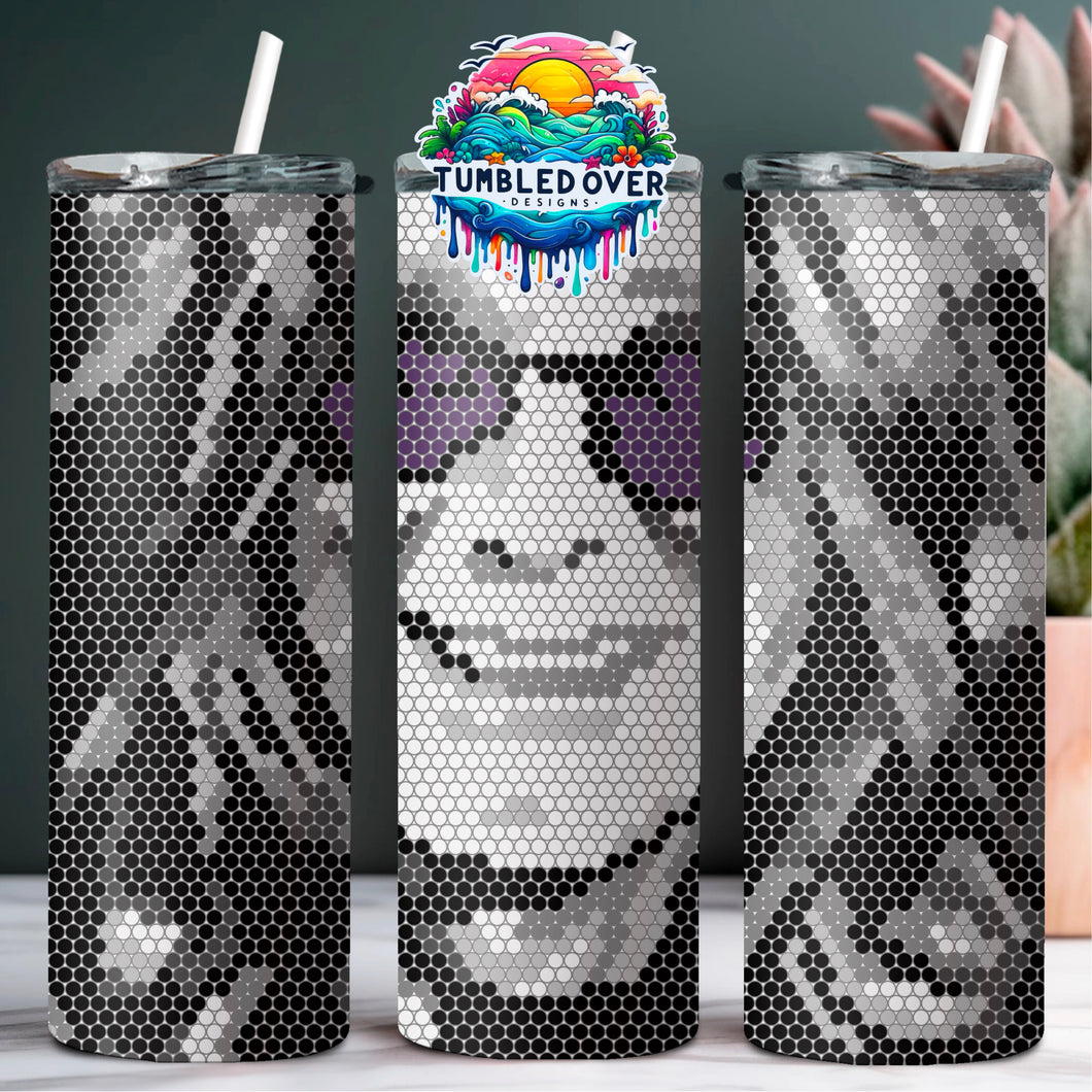 Ozzy Osbourne Rhinestone 20oz Digital Pattern