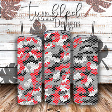Load image into Gallery viewer, SS16 Rhinestone Template Camouflage Bundle on 20 ounce Skinny Straight
