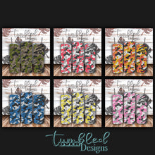 Load image into Gallery viewer, SS16 Rhinestone Template Camouflage Bundle on 20 ounce Skinny Straight
