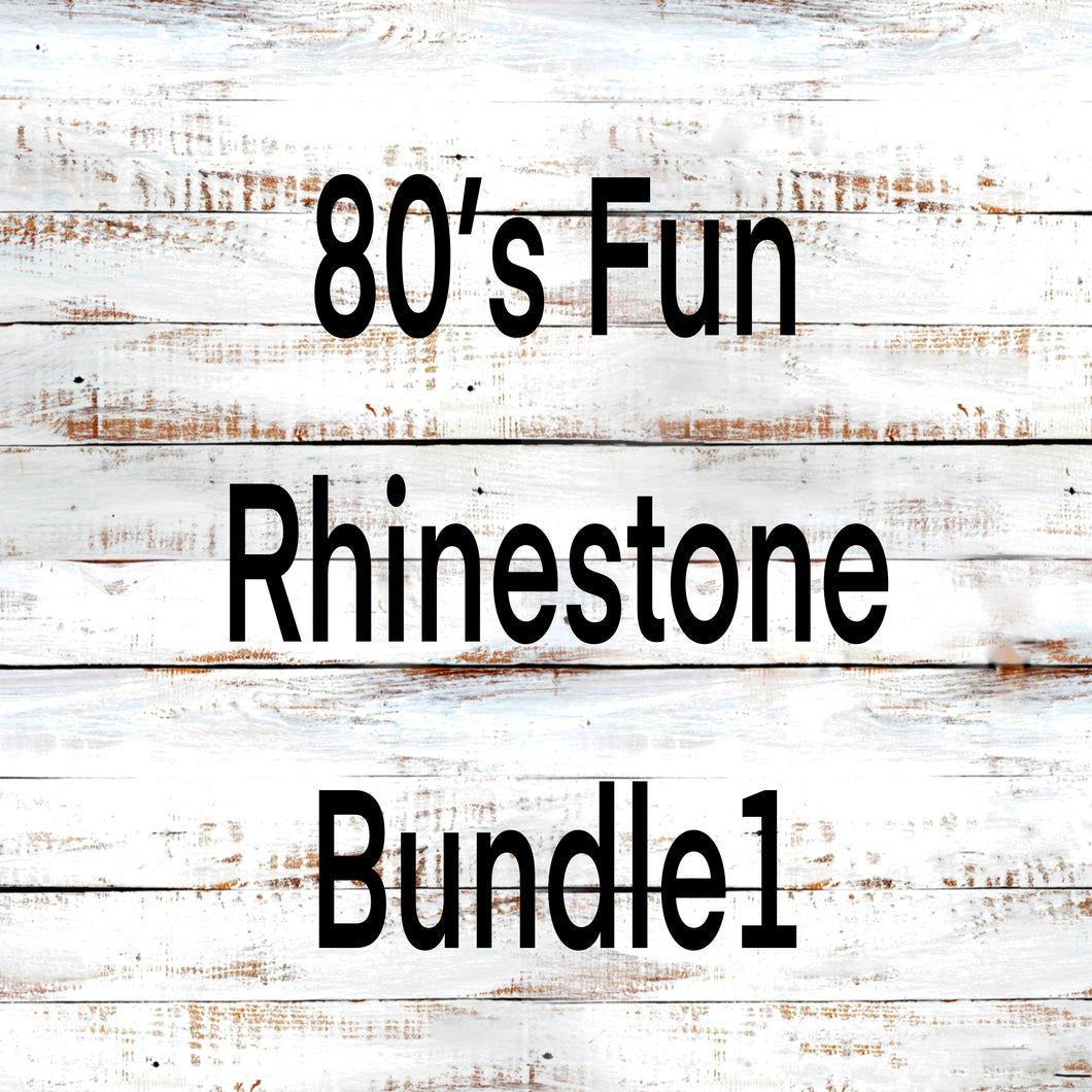 SS16 Rhinestone Template 80’s Fun on 20 ounce Skinny Straight