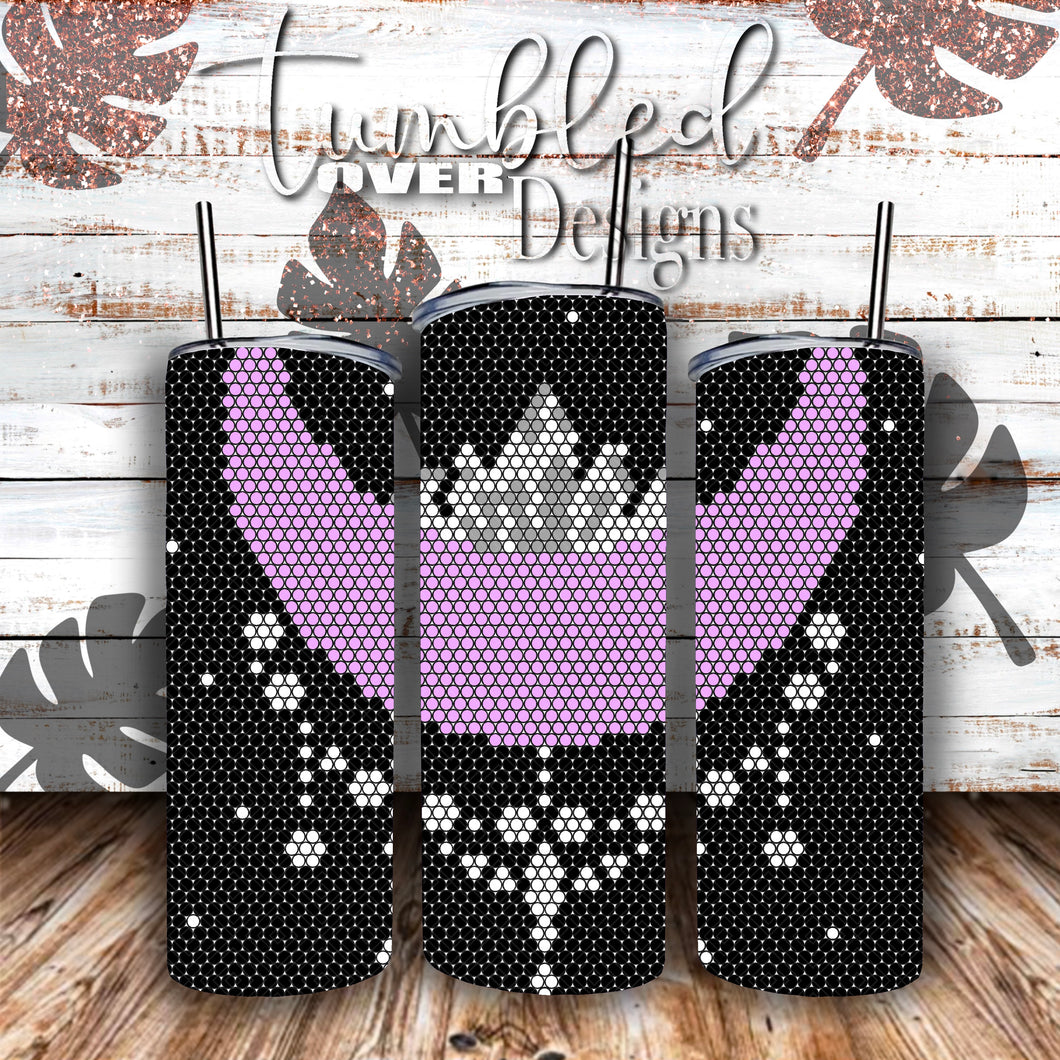 SS16 Witchy Moon Rhinestone Template 20 ounce Skinny Straight