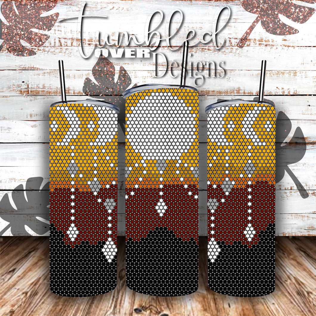 SS16 Moon Phases Rhinestone Template 20 ounce Skinny Straight