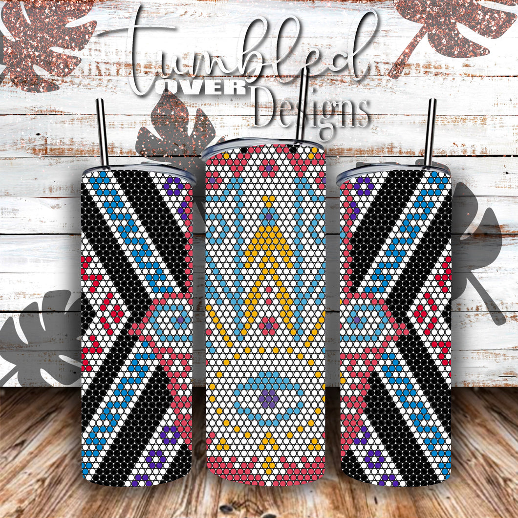 SS16 Hamsa Hand Rhinestone Template 20 ounce Skinny Straight