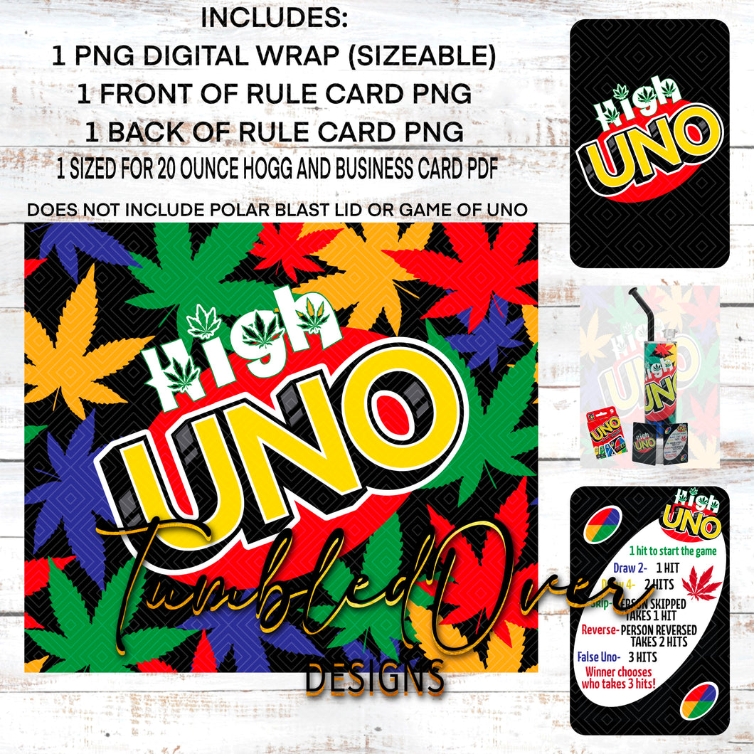 High Uno Game Printables