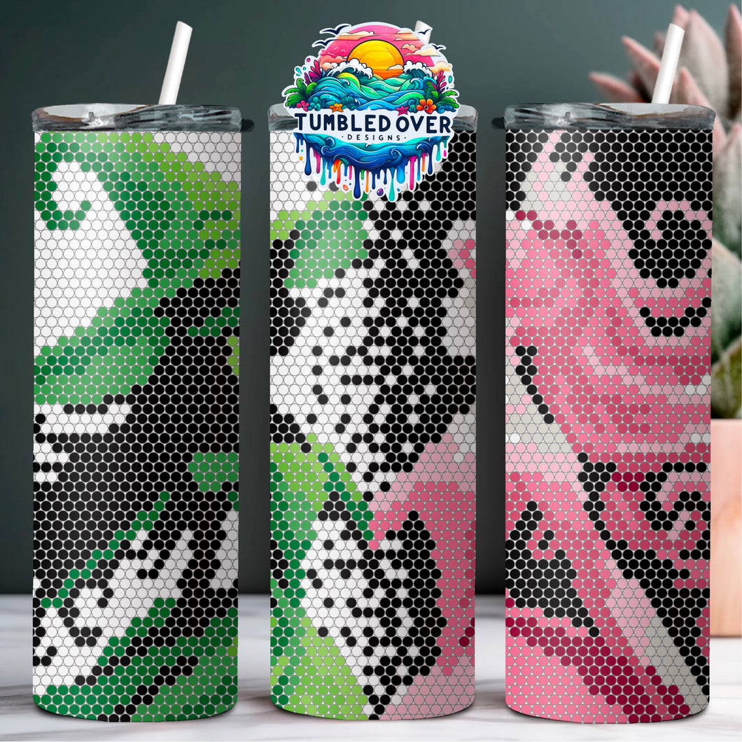 Wicked Merged Rhinestone 20oz Digital Pattern