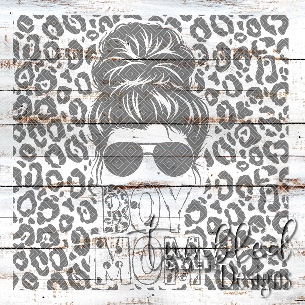 Seamless Messy Bun Boy Mom Png Wrap