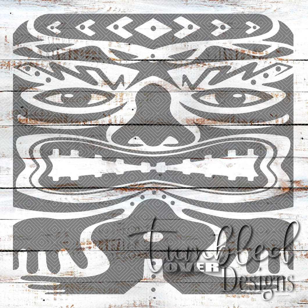 Seamless Tiki God Png Wrap