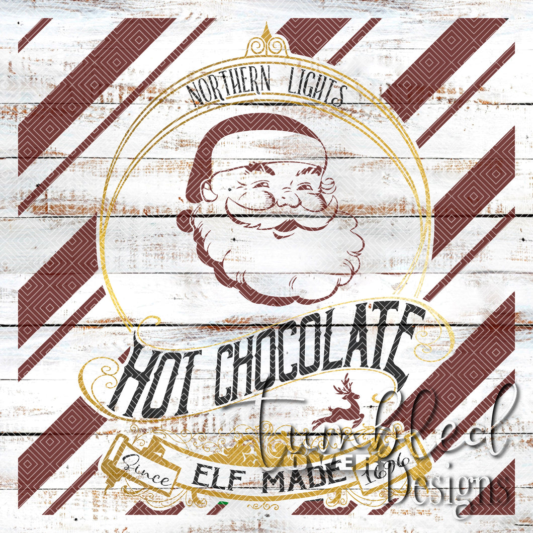 Colored Hot Chocolate Elf Made Png Wrap