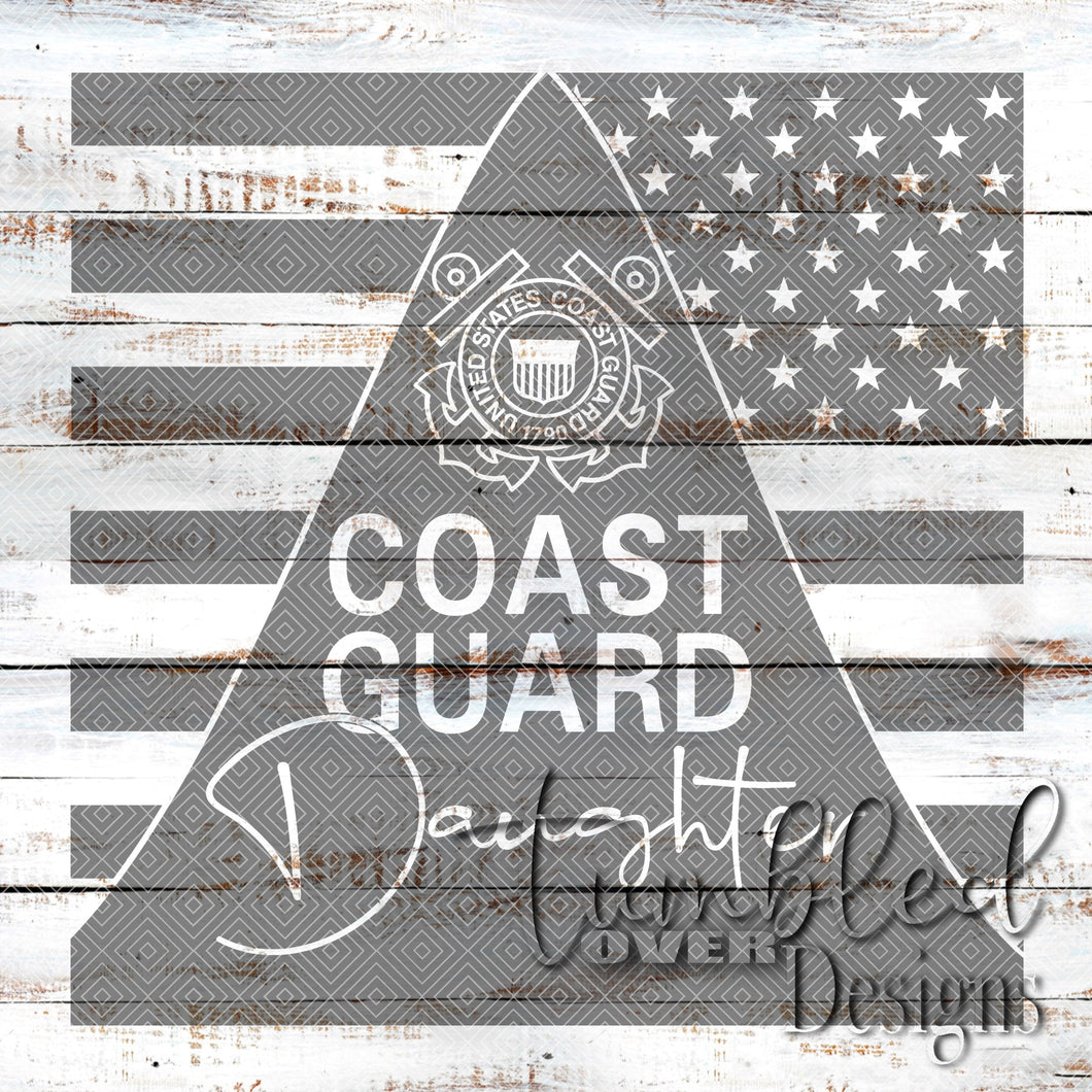 Seamless Coast Guard Daughter Png Wrap