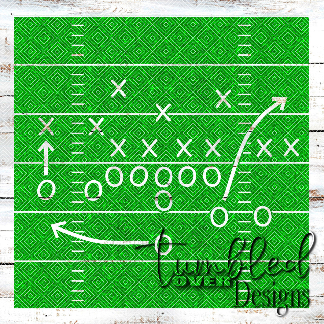 Colored Football Plays Green Grass Glitter Png Wrap