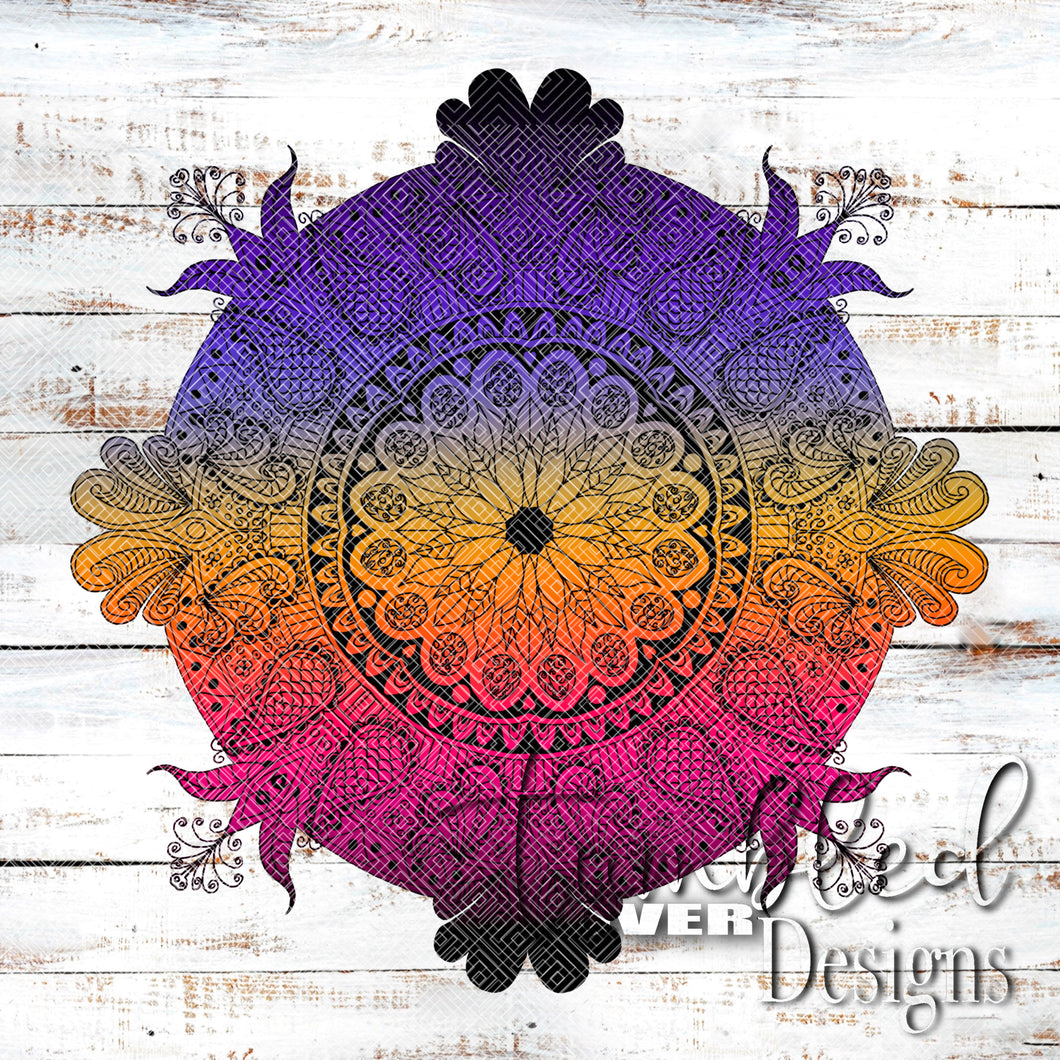 Sunset Mandala single PNG