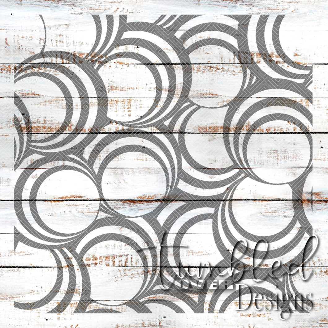 Seamless Retro Circles Png Wrap