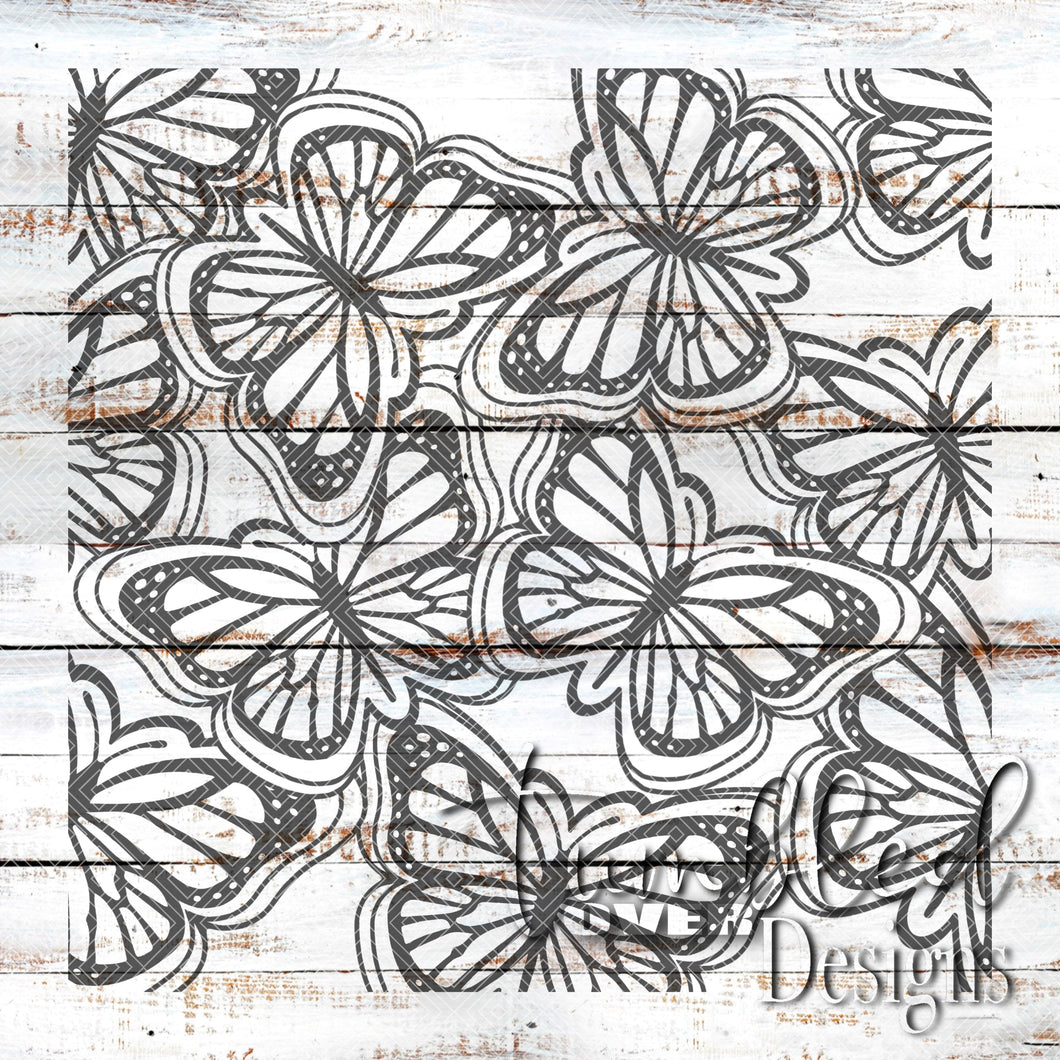 Seamless Butterfly Png Wrap