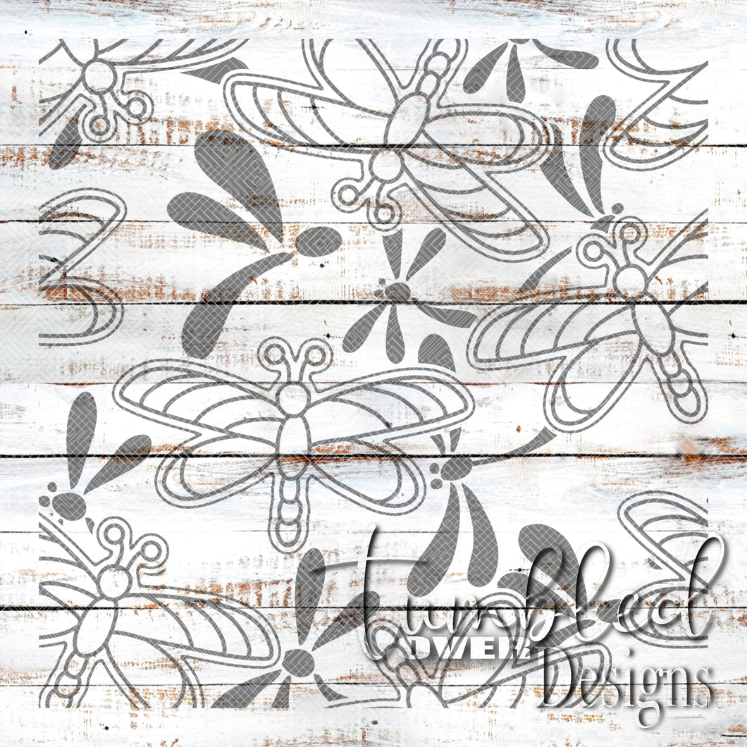 Seamless Dragonfly Png Wrap