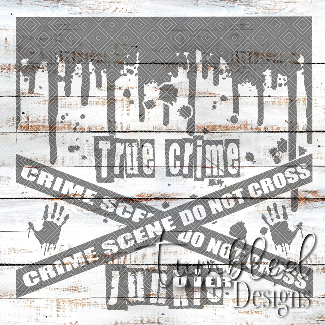 Seamless True Crime Png Wrap