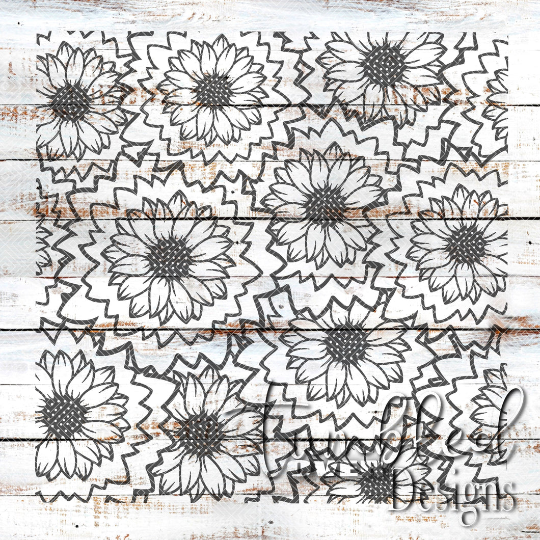 Seamless Sunflower Png Wrap