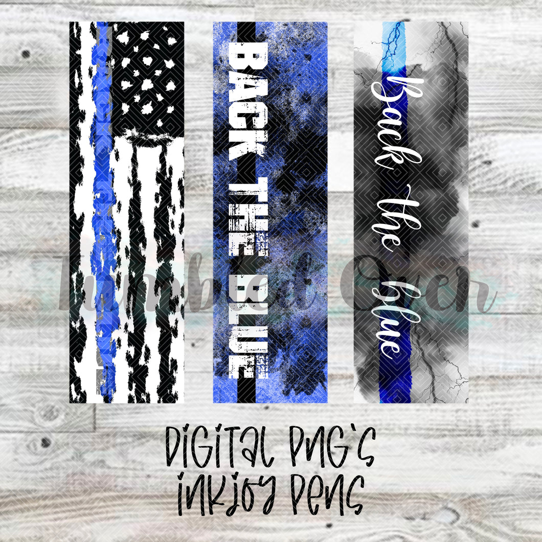 Back the Blue Digital Pen Wraps