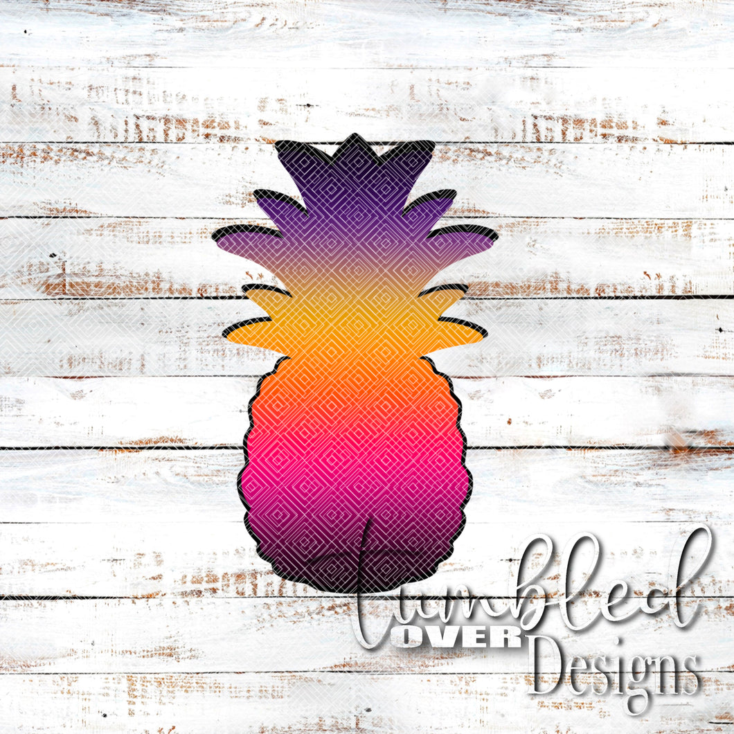 Sunset Pineapple single PNG