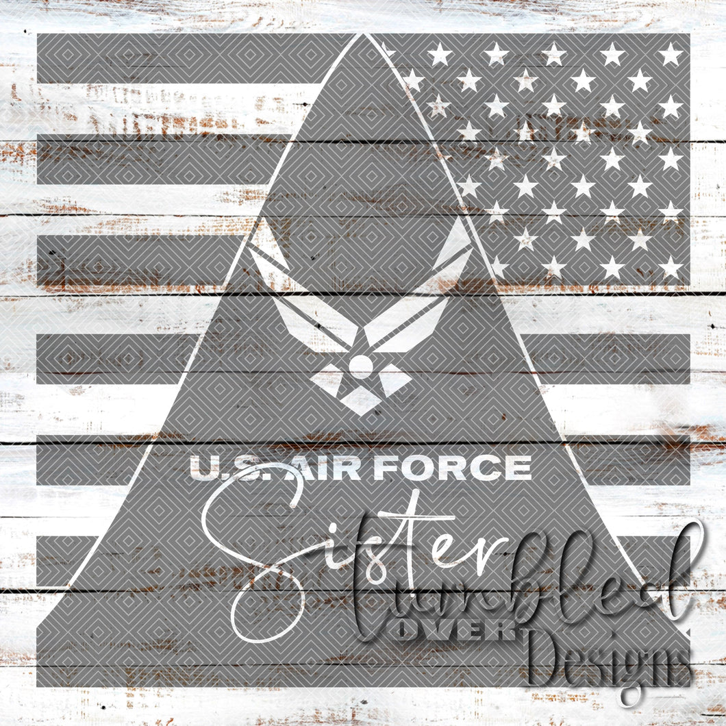 Seamless Air Force Sister Png Wrap