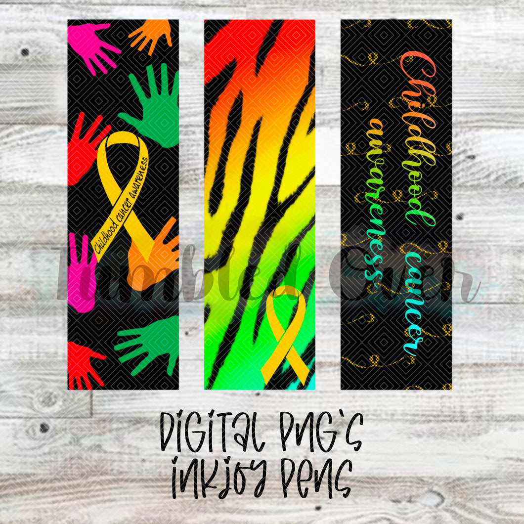 Childhood Cancer Awareness Digital Pen Wraps