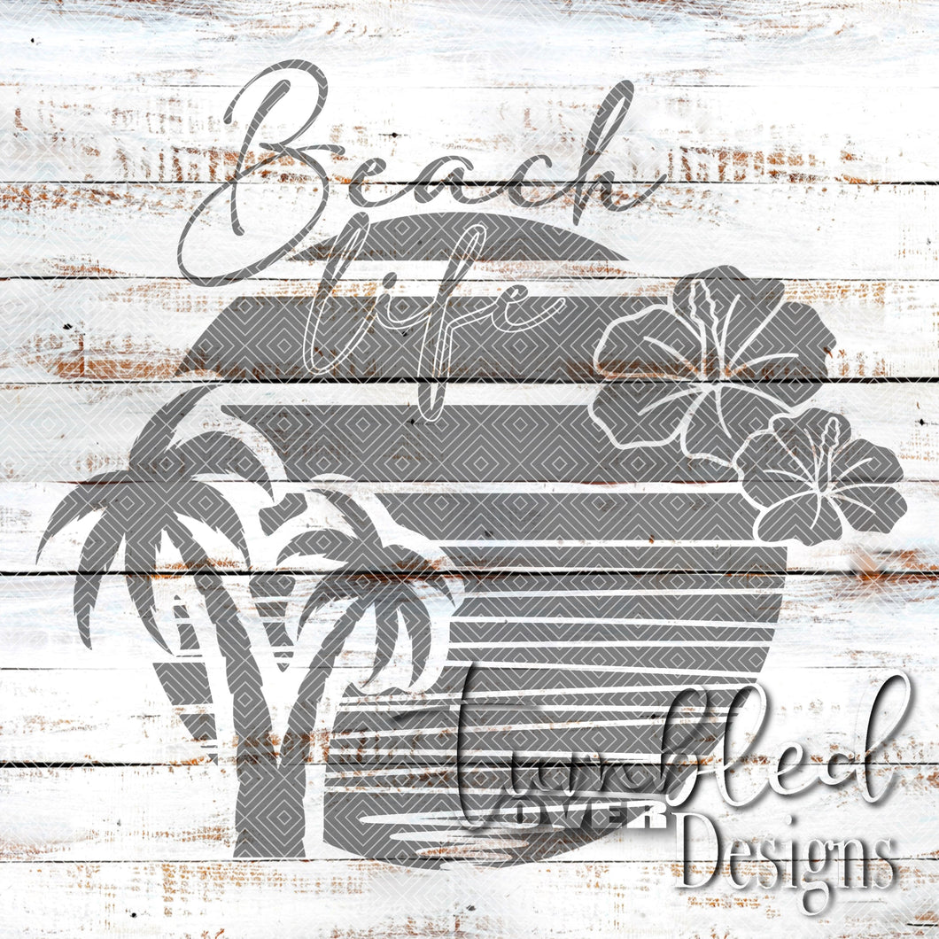 Beach Life single Template PNG