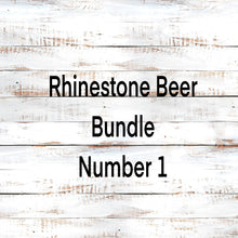 Load image into Gallery viewer, SS16 and Mixed SS Rhinestone Templates Beer Bundle Number 1 4 in 1 Can Coolers
