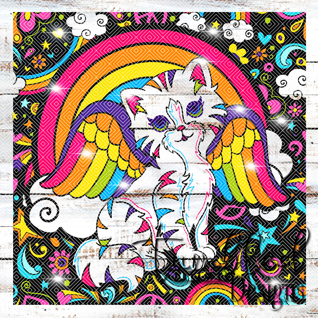 Colored Colorful Kitty Png Wrap