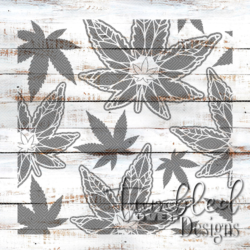 Seamless Pot Leaf Png Wrap