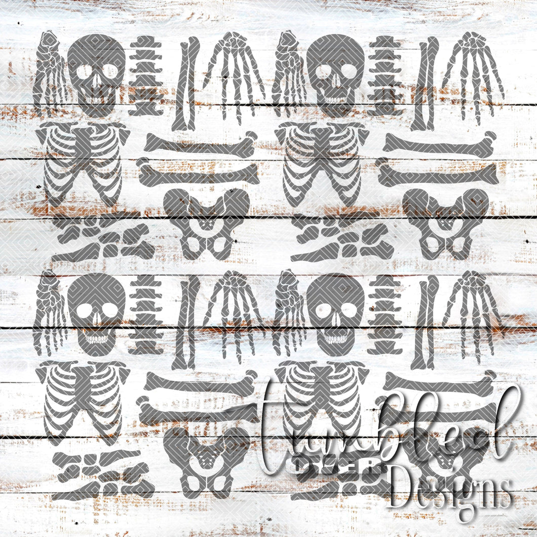 Seamless Skeleton Png Wrap