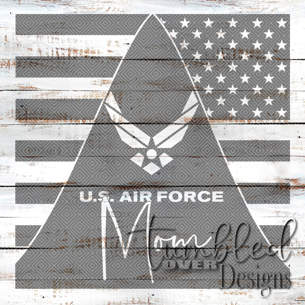 Seamless Air Force Mom Png Wrap