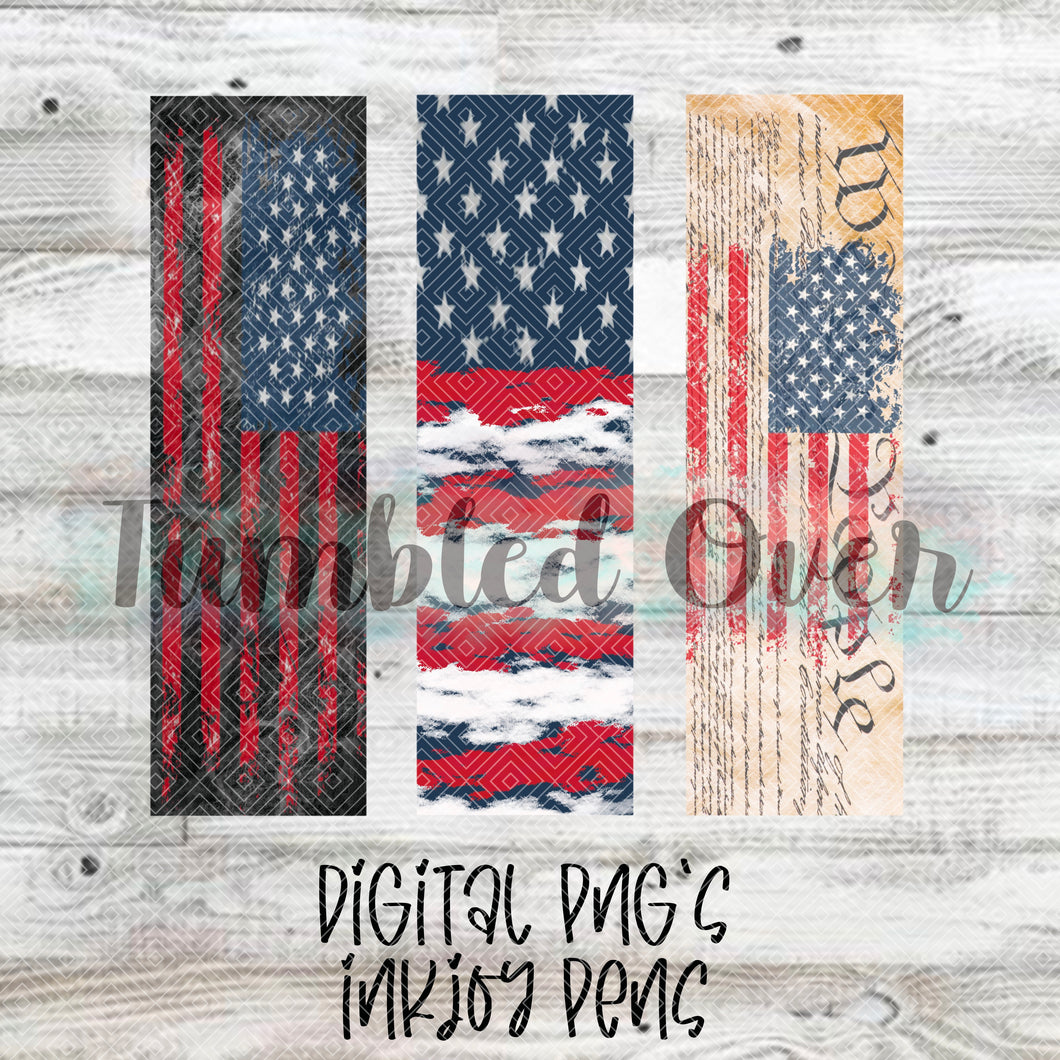 We the People American Flag Digital Pen Wraps