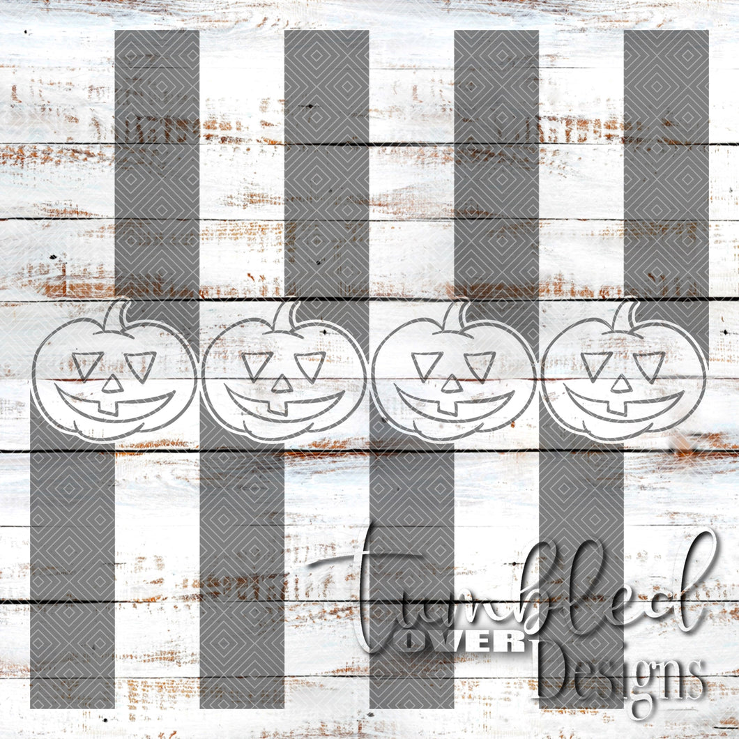 Seamless Halved Pumpkins Png Wrap