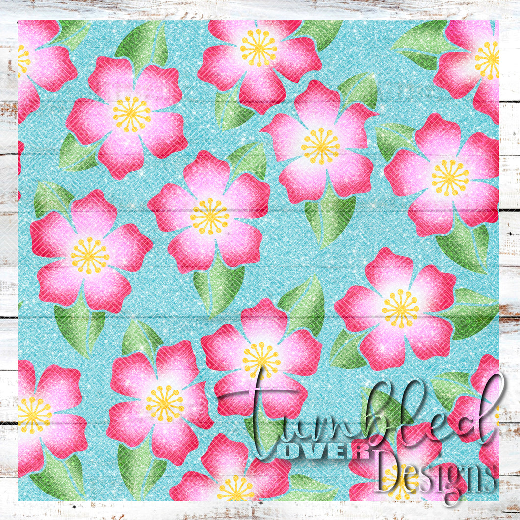 Colored Seamless Cherry Blossom Png Wrap