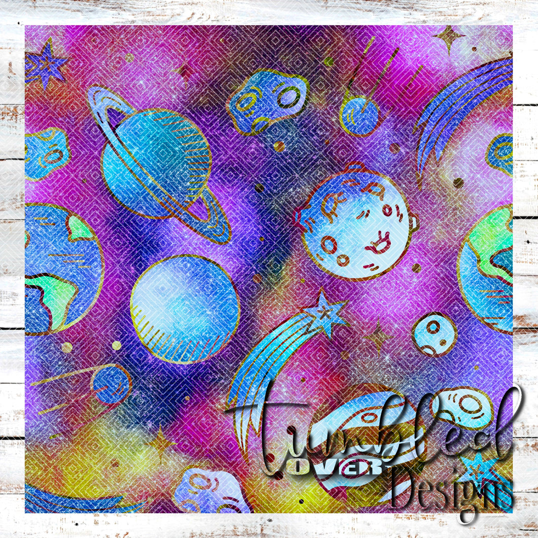 Colored Galaxy Glitter Png Wrap