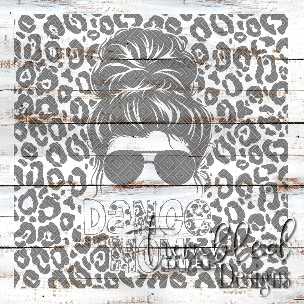 Seamless Messy Bun Dance Mom Png Wrap