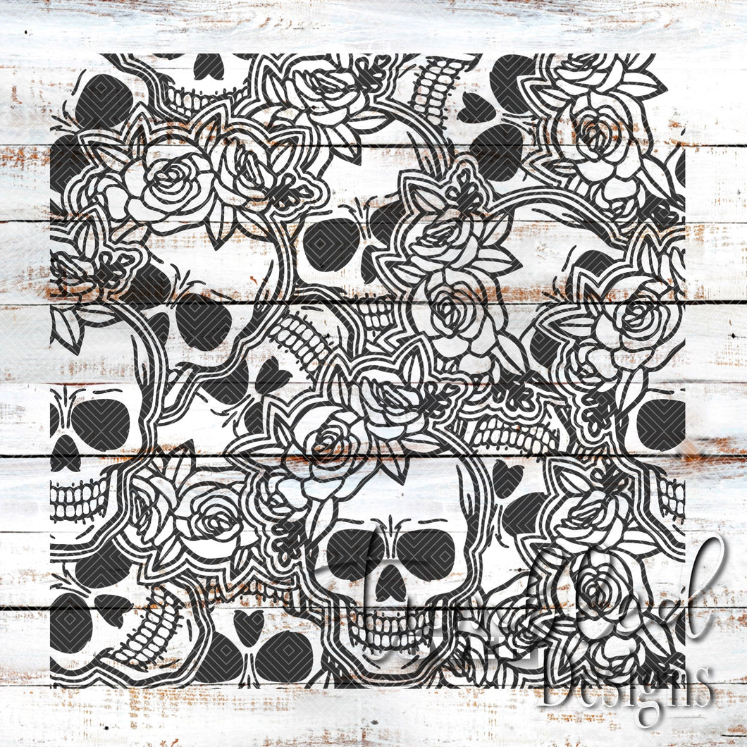 Seamless Skull Png Wrap