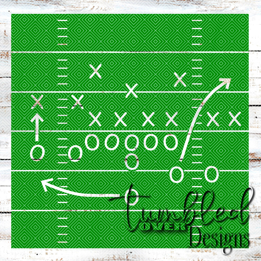 Colored Football Plays Green Grass Png Wrap
