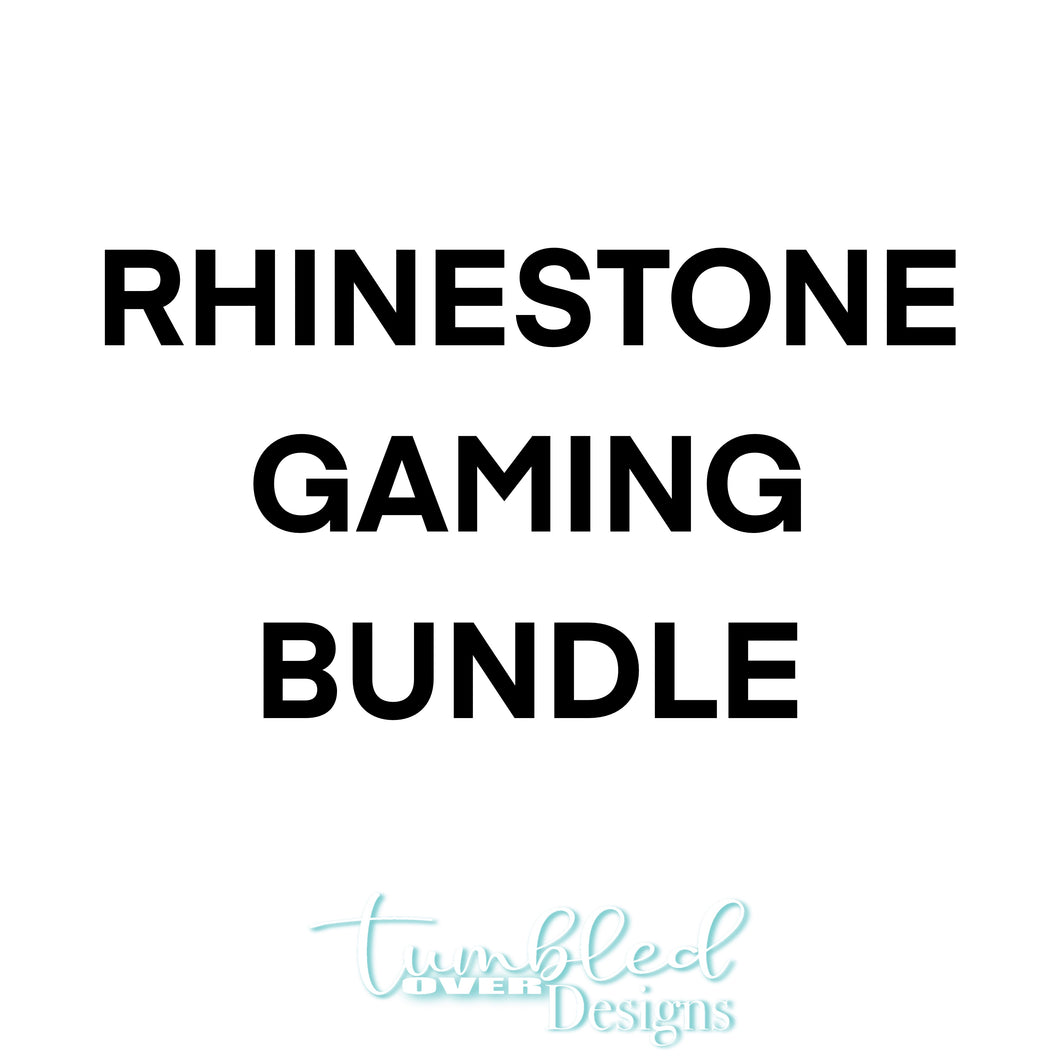 SS16 Rhinestone Template Gaming Bundle 20 ounce Skinny Straight