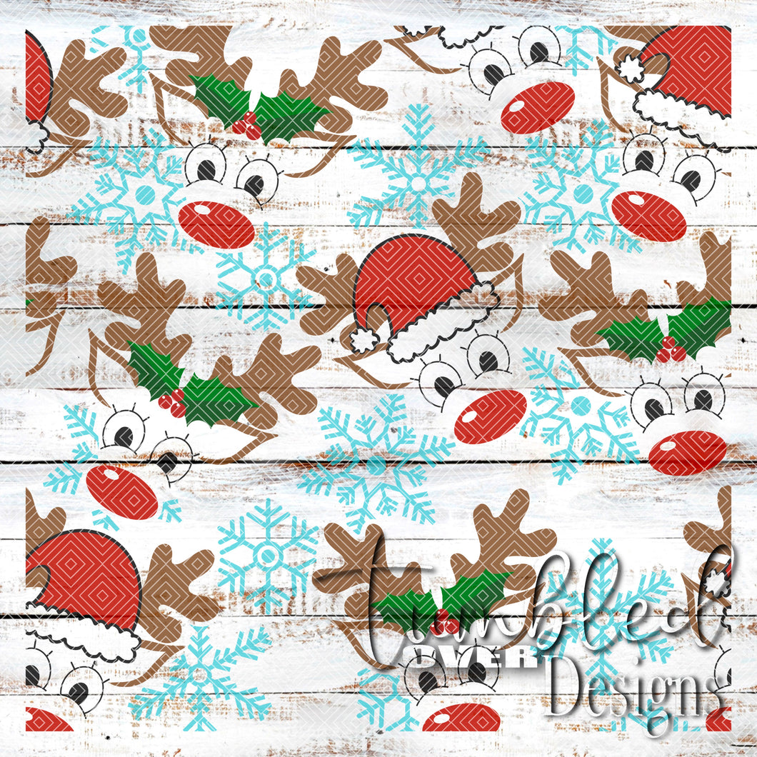 Colored Rudolph Png Wrap