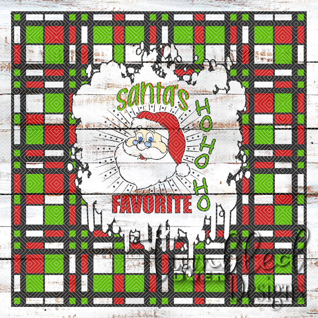 Colored Santa’s Favorite Ho Png Wrap