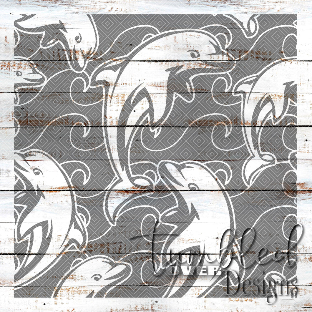 Seamless Dolphins Png Wrap