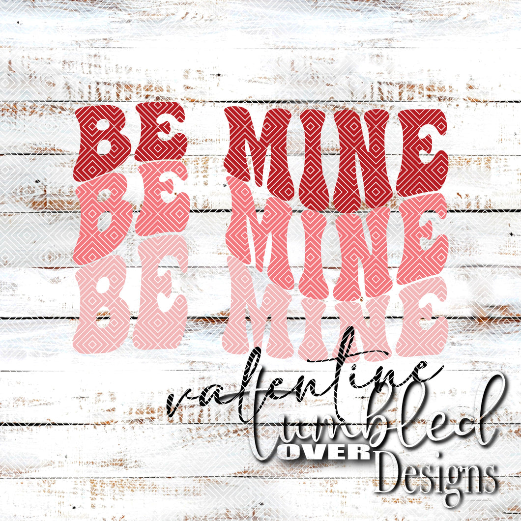 Retro Be Mine Valentine single PNG