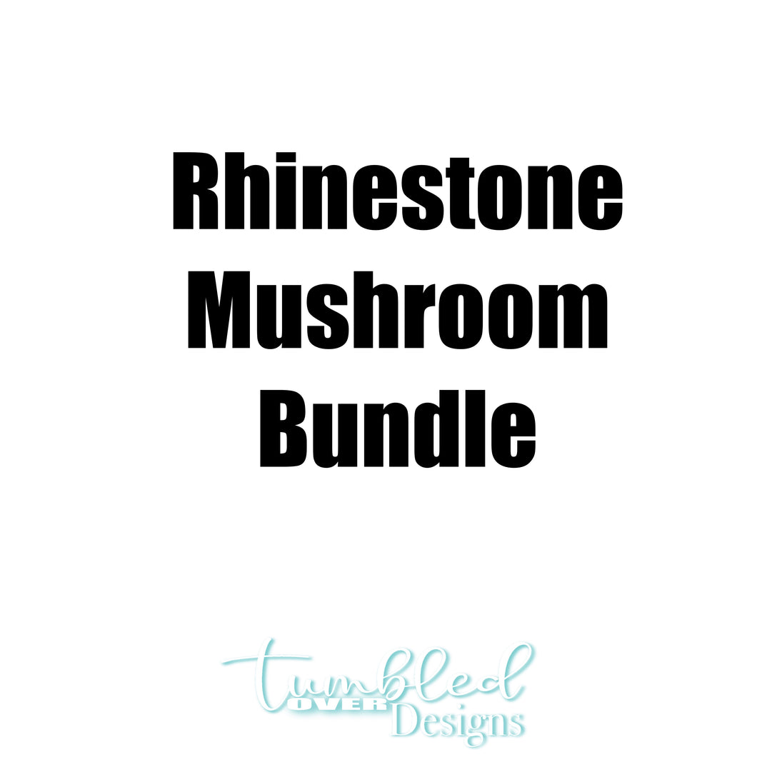 SS16 Rhinestone Template Mushroom Bundle 20 ounce Skinny Straight
