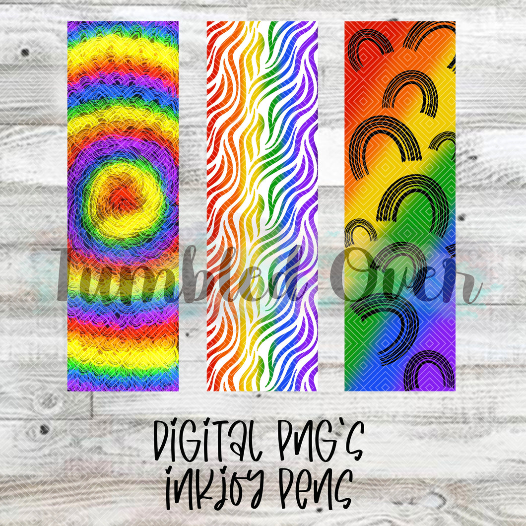 Rainbow Tie Dye Digital Pen Wraps