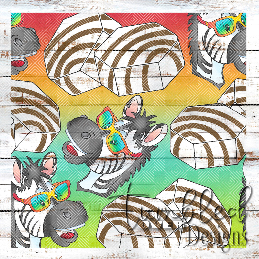 Colored Seamless Zebra Cake Png Wrap